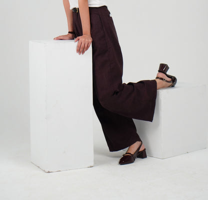 Burgundy Edit Pants