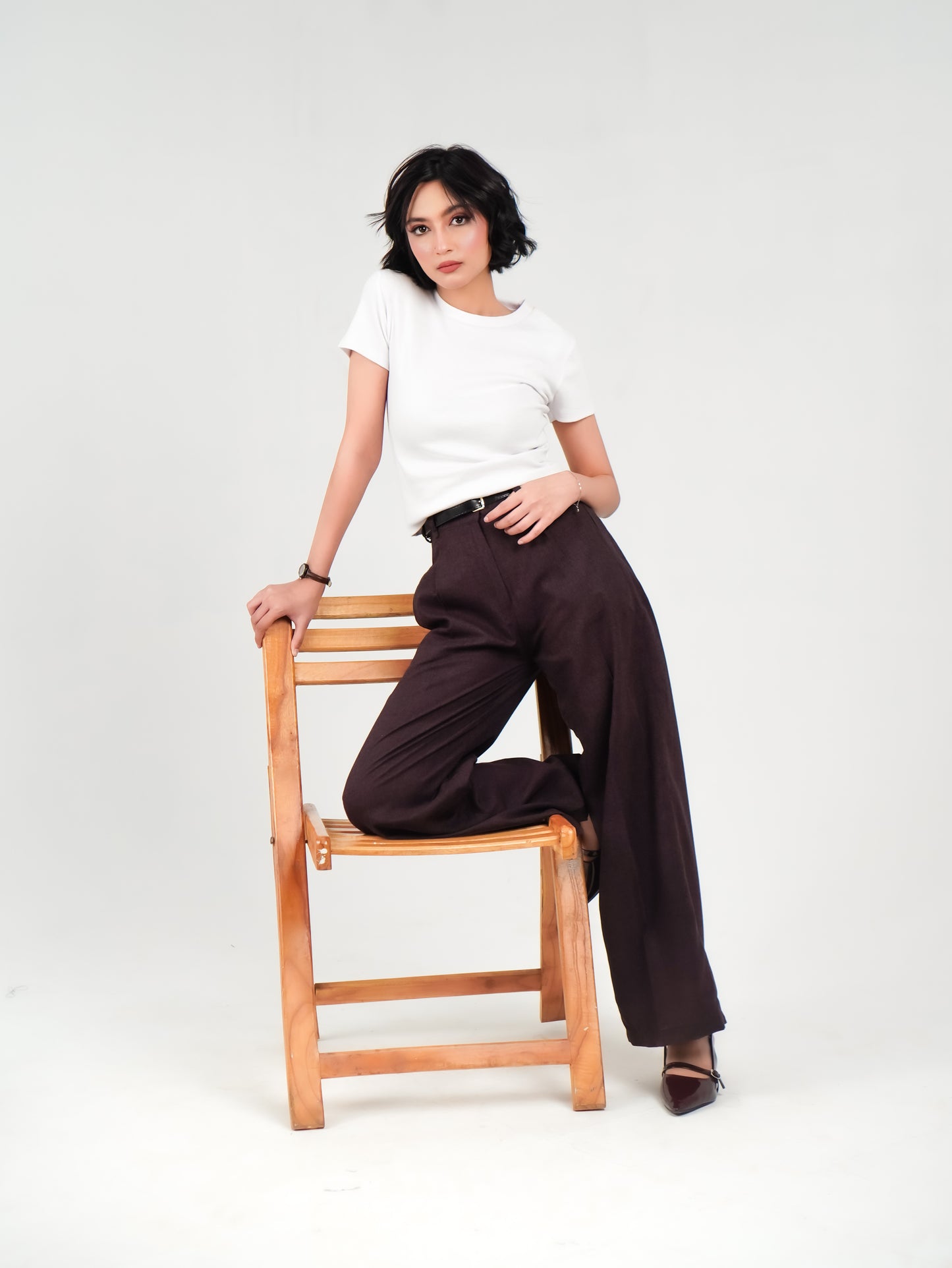 Burgundy Edit Pants