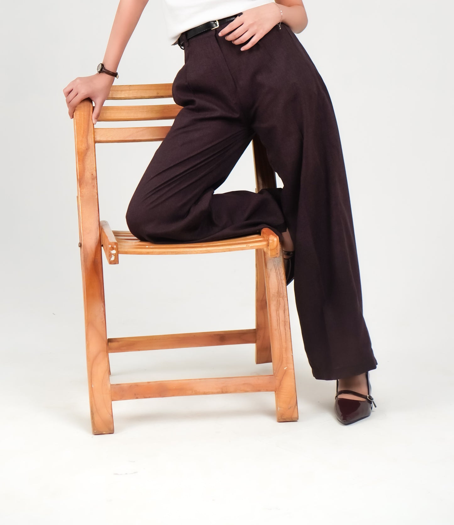 Burgundy Edit Pants