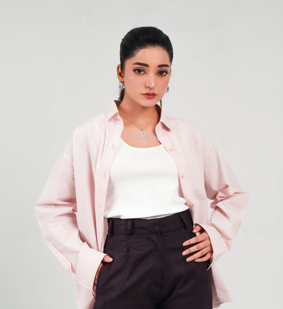 Pale Plum Tailored Shirt
